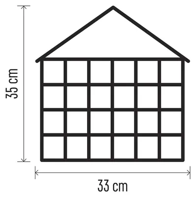 Immagine prodotto di Casa del calendario dell'avvento in legno EMOS LED, 35x33cm DCWW02