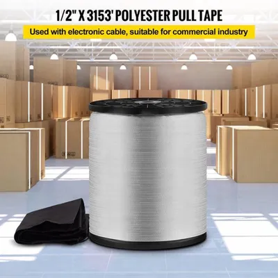 Image de Sangle de randonnée en polyester - Largeur de 12,7 mm et longueur de 961 mètres - Capacité de 1250 lbs pour le guidage de câbles