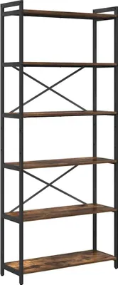 Zdjęcie produktu dla Regał na książki vidaXL, dąb wędzony, 80 x 30 x 189,5 cm, materiał drewnopochodny