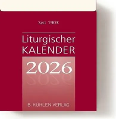 Produktbild von Kalender 2026 10,0 x 6,5 cm mit Astronomischen Hinweisen, Gebetsanliegen des Papstes und Evangelium