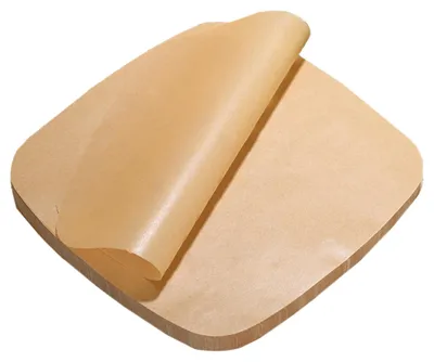 Produktbild von Airfryer-Backförmchen, 100 Stück, 24 cm, Backpapier, perforiert, antihaftbeschichtet, fettabweisend, quadratisches Backpapier (braun, nicht porös)