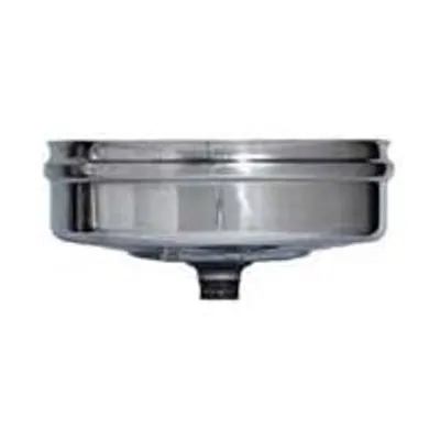 Productafbeelding van Tappo voor condensafvoer, gemaakt van roestvrij staal AISI 304, enkelwandig, dikte 0,5 mm, diameter 140 mm