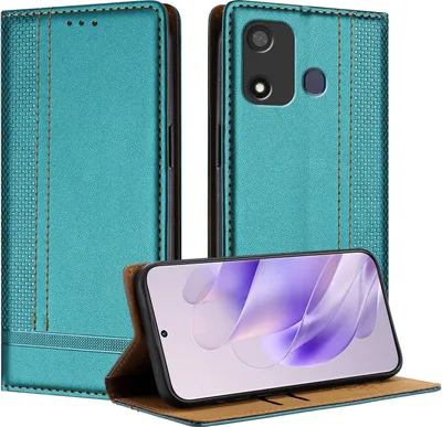 Produktbild von Handyhülle für itel P17 Pro / itel A27 Leder Flip Klappbare Schutzhülle mit Standfunktion Grün