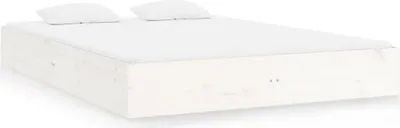 Produktbild von vidaXL Massivholzbett Weiß 120x200 cm