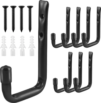 Image de 8x Maclean supports muraux pour pneus roues échelle vélo acier charge max. 22kg/étrier MC-48