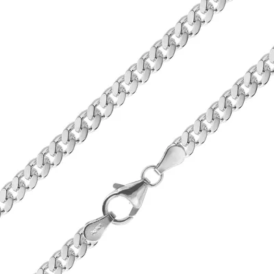 trendor 15258 Herren-Panzerkette 925 Silber Halskette 4,1 mm breit 1