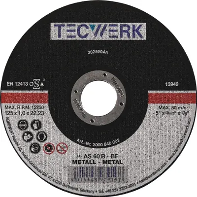 Produktbild von Tecwerk Trennscheibe Stahl Bohrung 22,23 mm  - 25 Stk.