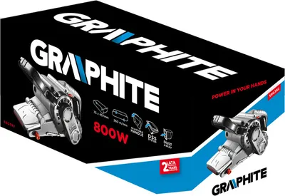 Immagine prodotto di GRAPHITE Smerigliatrice a nastro 800W, nastro continuo 75 x 457 mm