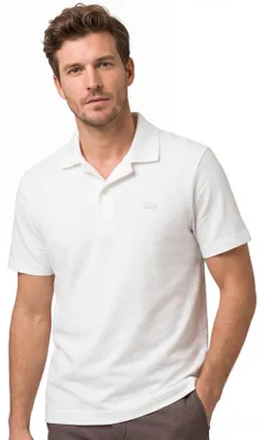 Produktbild von Lacoste Poloshirt weiß Baumwolle normale Passform
