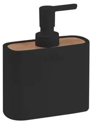 Immagine prodotto di Sapho Gedy Accessori per il bagno - Distributore di sapone da terra Ninfea, nero/bambù 138014
