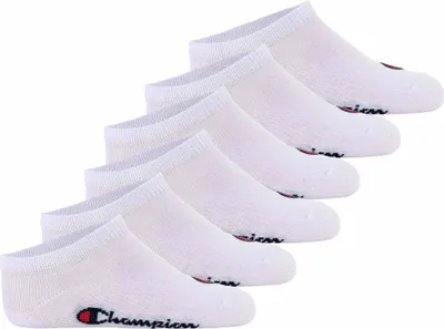 Produktbild von Champion Kinder Socken, 6er Pack - Sneaker Socken, Logo, einfarbig Weiß 27-30