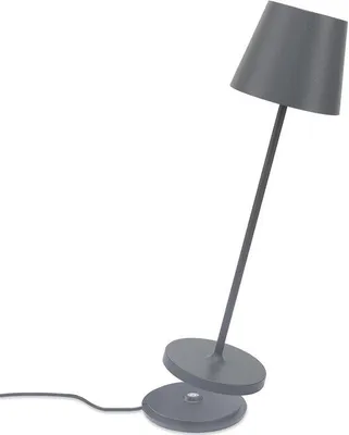 Productafbeelding van Dimbare LED-tafellamp van Aluminium - Oplaadbare Lamp met Warm Licht voor Binnen en Buiten