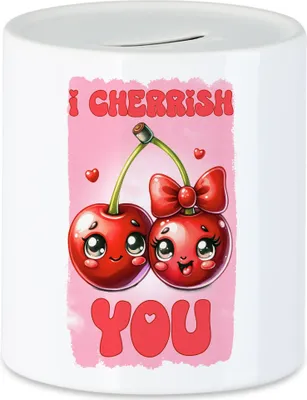 Produktbild von I Cherrish You Lustige Spardose Geschenk für Kirschen Liebhaber Valentinstag