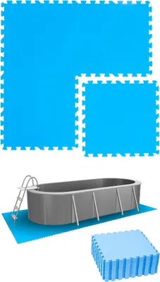Obrázok produktu pre 5 súprav podložiek pod bazén 50x50cm modrá