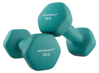 Immagine prodotto di Set di manubri in neoprene da 2 pezzi – 20 x 9 cm – per allenamento della forza