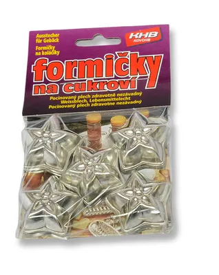 Produktbild von CZ form.Hvězdička mini, 30ks sada, pocín