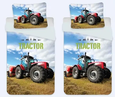Produktbild von Traktor Trecker - Partner-Bettwäsche für 2 Personen, 135x200 & 80x80