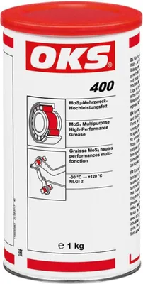 Produktbild von MoS² -Mehrzweck-Hochleistungsfett OKS 400 schwarz 1kg Dose OKS