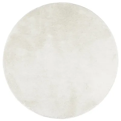 Produktbild von vidaXL Teppich OVIEDO Kurzflor Creme Ø 120 cm