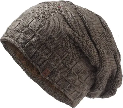 Produktbild von Glamexx24 Winter Long Slouch Beanie Mütze Damen Strickmütze Uni Teddyfleece warm und weich