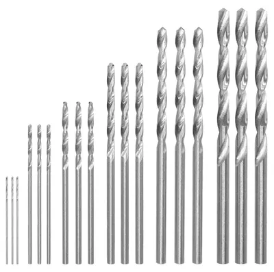 Immagine prodotto di Set di punte da trapano in HSS micro, 60 pezzi, da 0,5 a 3,0 mm, per legno e plastica