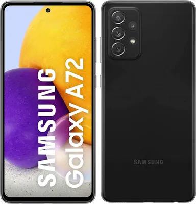 Produktbild von Samsung Galaxy A72 4G SM-A725FZKDEUE, 17 cm (6.7"), 6 GB, 128 GB, 64 MP, Android 11, Schwarz
