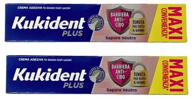 Immagine prodotto di Kukident Bipacco Barriera Anti Cibo Neutro 57 G
