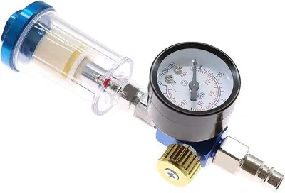 Productafbeelding van Pneumatische sproeiregelaar met drukmeter en waterfilter - gereedschapskist voor spuitverf