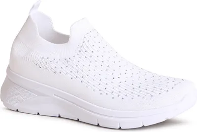 Produktbild von topschuhe24 2977 Damen Glitzer Halbschuhe Light Slipper, Farbe:Weiß, Größe:37 EU