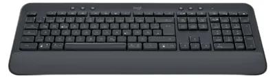 Zdjęcie produktu dla Logitech Signature K650, Pełnowymiarowy (100%), Bezprzewodowy, Bluetooth, Membranowa, QWERTZ, Grafitowy