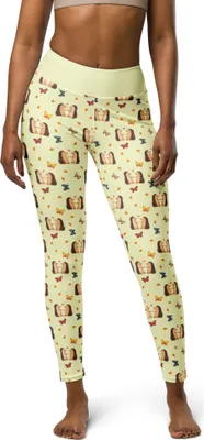 Produktbild von Mr. & Mrs. Panda Leggings Igel Liebe Größe S - Gelb - Geschenk, Hochzeitstag, Leggins, High-Waist-Hose, Freundin, Yoga-Hose, Yogaleggings, Hochzeit, Verlobung, Yogahose