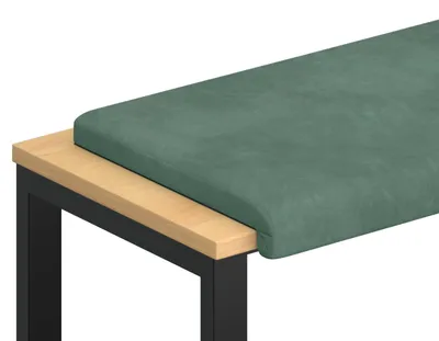 Produktbild von vidaXL Bankkissen Samt Meergrün Tiefe 35 cm