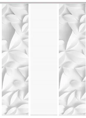 Produktbild von VISION S FLYNN Schiebegardine, halbtransparente Bambus-Optik, 260x60 cm, grau, Blätterdruck