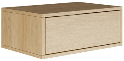 Obrázok produktu pre Selsey Framme - Závesný nočný stolík so zásuvkou, dub s efektom dreva, 50 cm