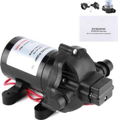 Image de 12 V 3,0 gpm 45psi membrane pompe à eau auto -Primage -Haute pression pour bateau de mer RV
