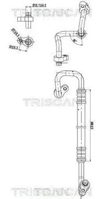 Produktbild von TRISCAN Hochdruckleitung und Niederdruckleitung Klimaanlage 9010 43003 für HYUNDAI ix35 (LM, EL, ELH)