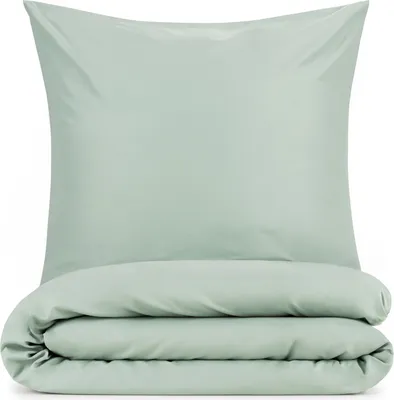 Produktbild von Blumtal Bettwäsche 135x200cm + Kissenbezug 80x80cm - Mikrofaser Bed Sheets 135x200cm - 2-er Set Bettwäsche Grün