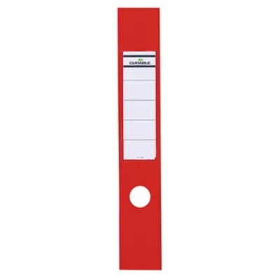 Produktbild von DURABLE Ordnerrückenschilder 60x390 mm selbstklebend 10 St., rot