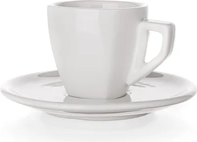 Obrázek produktu pro Šálek + podšálek 60ml square ALBA BÍ porcelánový