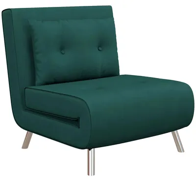 Immagine prodotto di Poltrona relax - Poltrona reclinabile - Schienale regolabile - Rivestimento effetto velluto - Imbottita - Struttura in metallo - 77 x 88 x 83 cm - Verde scuro