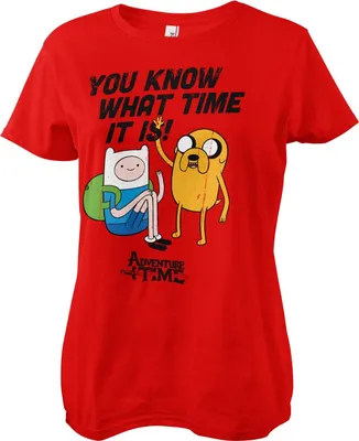 Produktbild von It's Adventure Time Girly Tee - Small - Red