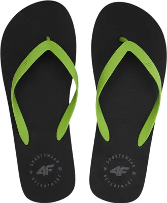 Produktbild von 4F Herren Zehentrenner Flip Flops Badeschuhe Badeschlappen Sandalen M026A, Lime, 41