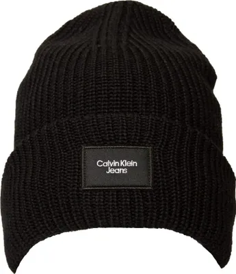 Obrázok produktu pre Pánsky klobúk CK CALVIN KLEIN JEANS, čiapka s ohrnutým okrajom a podšívkou z vlneného materiálu, číslo výrobku ZW0ZW02228, UNICA – ONE SIZE, vlna 50 %, akryl 50 %