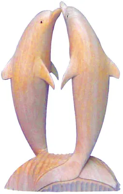 Produktbild von Die Partnerdelphine Holz natur 15cm
