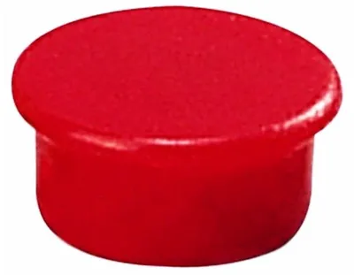 Produktbild von Dahle 95513, Tafelmagnet, Rot, 13 mm, 13 mm, 7 mm, 10 Stück(e)