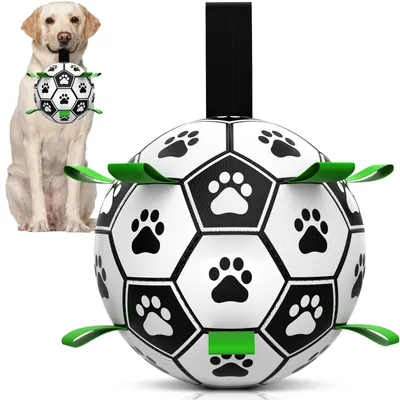 Immagine prodotto di Palla interattiva per cani - Giocattolo per cani - Ideale per il gioco della corda - Impermeabile - 20 cm di diametro - Realizzata in nylon di alta qualità - Giocattolo per cani