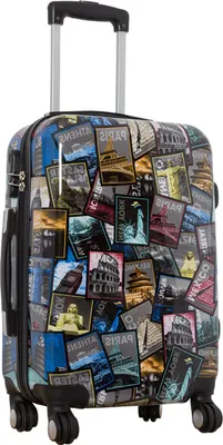 Produktbild von Bordgepäck Reisetrolley Koffer mit Neu Alle Bilder Städte Motivkoffer Bowatex