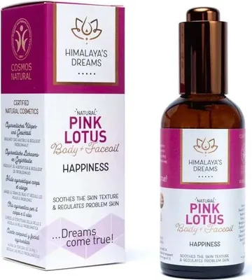 Produktbild von Ayurvedisches Körper- und Gesichtsöl Pink Lotus/ Freude Himalaya's Dreams -- 100 ml