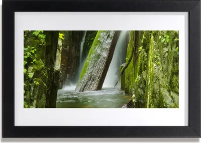 Produktbild von Bild 30x20 MDF-Rahmen Wandkunst Wasserfall Natur