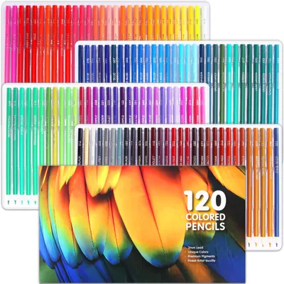 120 Buntstifte, weiche Mine, Profi-Set, Zeichnen, Skizzieren, Schattieren